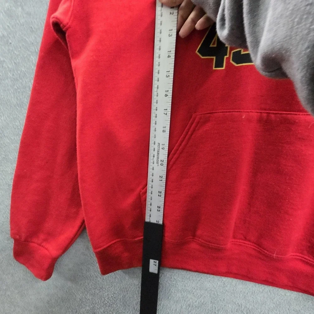 San Francisco 49ers Men Hoodie L Red NFL Team Apparel Graphic Fleece Logo